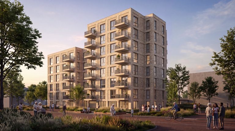 Voorbeeld van hoe het gebouw aan de Westergouwe eruit komt te zien