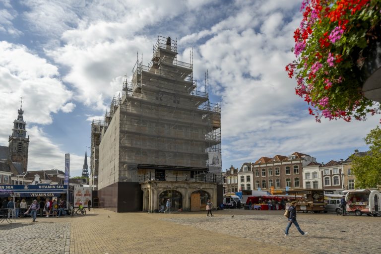 Stadhuis in de steigers, oktober 2026. Fotograaf Jan Willem Houweling / InthePicture.